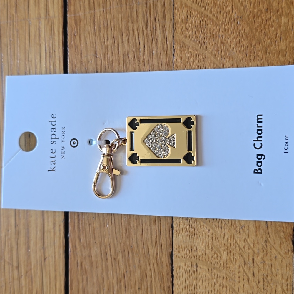 NWT, kate spade new york x Target, Playing Card Bag Charm Keychain - Picture 7 of 11